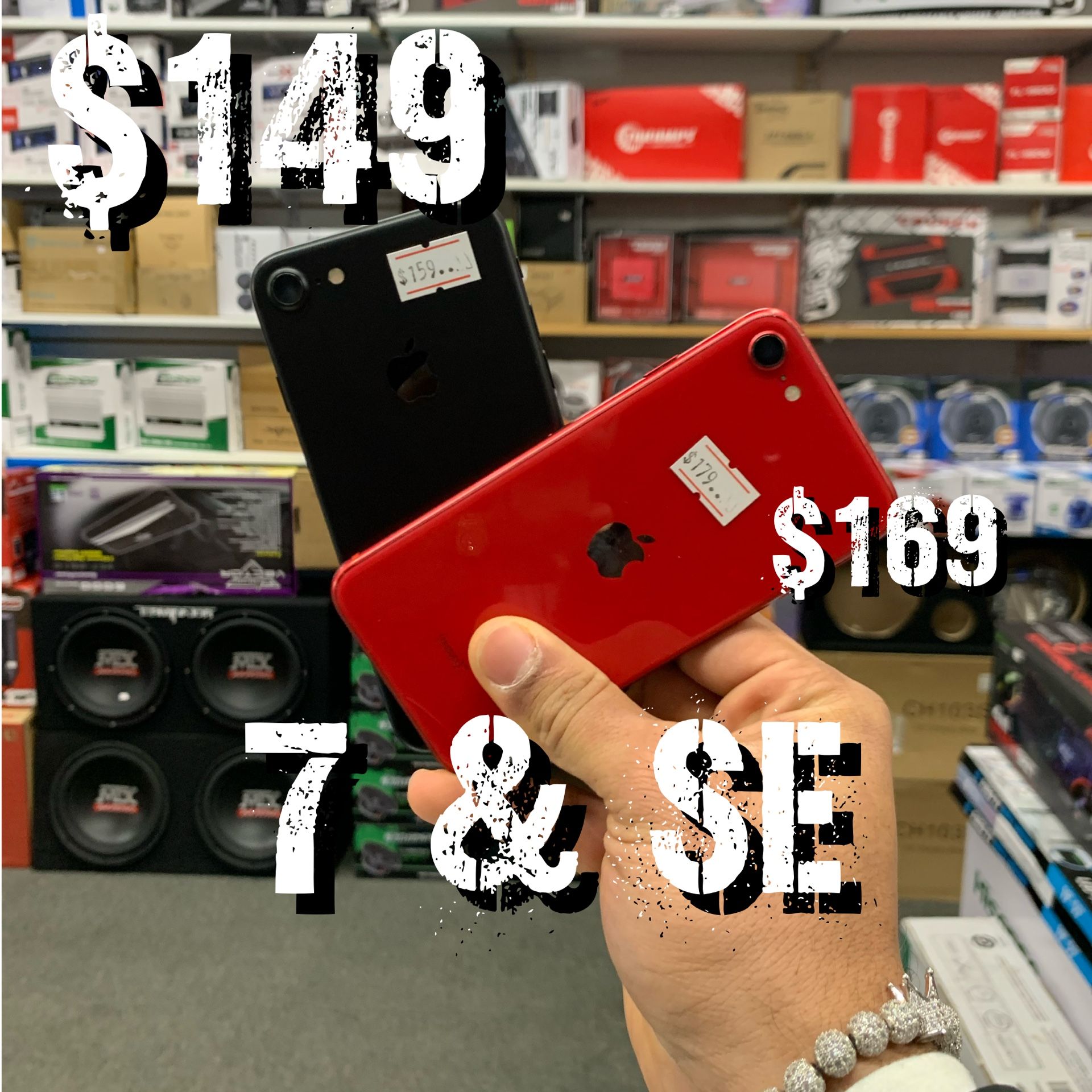 7&SE GOOD PRICES AND GOOD PHONES😁$149