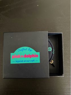 Pink + dolphin pouch