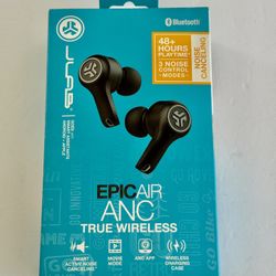 JLab Epic Air Active Noise Cancelling True Wireless Bluetooth Earbuds
