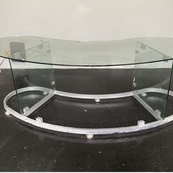 Executive Glass Desk 