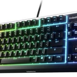 SteelSeries Apex 3 TKL RGB Gaming Keyboard – Tenkeyless Compact Form Factor - 8-Zone RGB Illumination