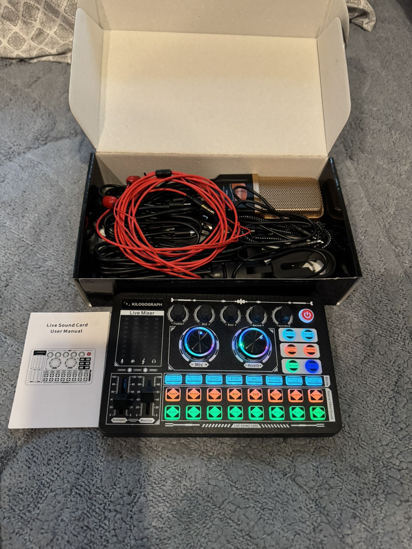 Sound Board And Microphone