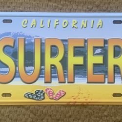 License plate “surfer”