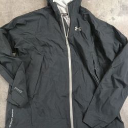 UNDER ARMOUR* MEN'S RAIN JACKET**Sz X-LARGE** BLACK