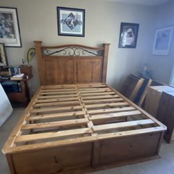 Free Oversized King Bed Frame With Drawers