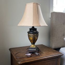 Decorative Table Lamp with Fabric Shade