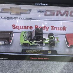 M2 Machines Walmart Exclusive Fathers Day Chevrolet And GMC Square Body 3 Truck Set!!
