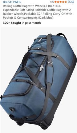 Rolling Duffle Bag with Wheels