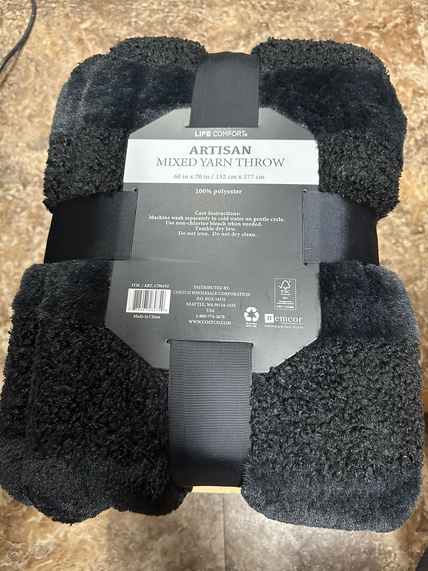 Mixed Yarn Throw / Blanket
