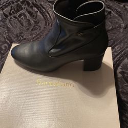 Black Leather Boot /  By  Franco Sarto