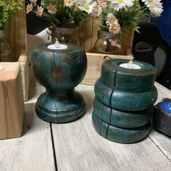 Hand Made , Wood Gorgeous Candles, Wall Shutter Decor By Beauty From Ashes(me) NEW