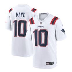 Nike Drake Maye  NFL Nike New England Patriots Football Jersey Size M