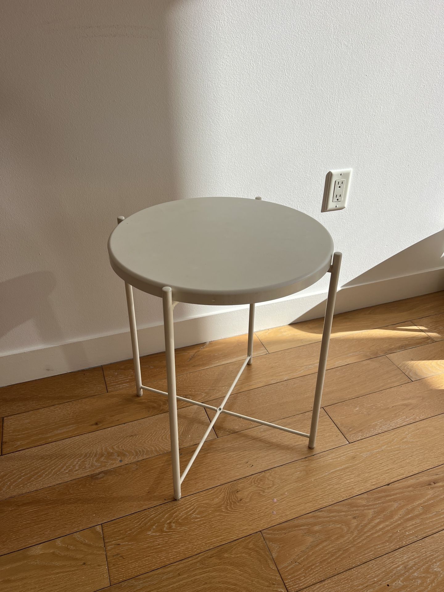 IKEA white side table