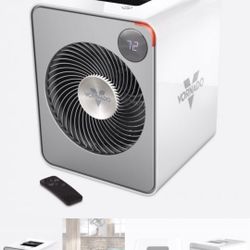 THIS IS A NEW NEVER USED VORNADO VMH 500 WHITE STEEL ROOM HEATER