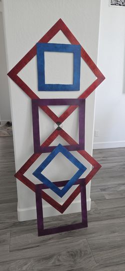 Large Handmade Metal Wall Art, Abstract art Aluminum Wall Sculpture 70x32