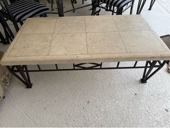 Coffee table with two side tables