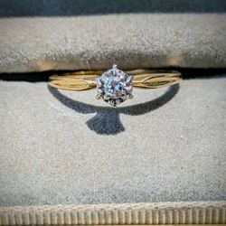 14 KT Diamond Engagement Ring