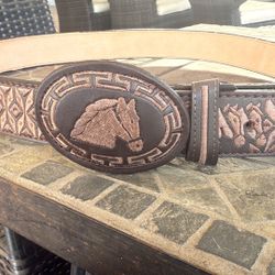 Western Leather Belt