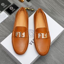 Versace Men’s Leather Shoes With Box New 