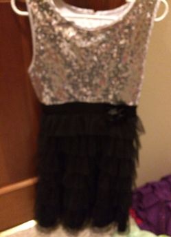 Size 10 sparkly black and silver dress