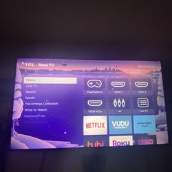 TCL 75IN Roku TV Perfect Condition!