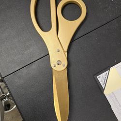 Golden Openings 20” Giant Grand Opening Ceremonial Scissors