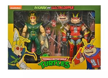 NECA Teenage Mutant Ninja Turtles Cartoon 7" Scale - Bugman and Eletro Action Figure -New-