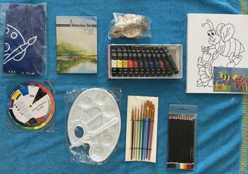 Small Easel And Art Supplies All For $15