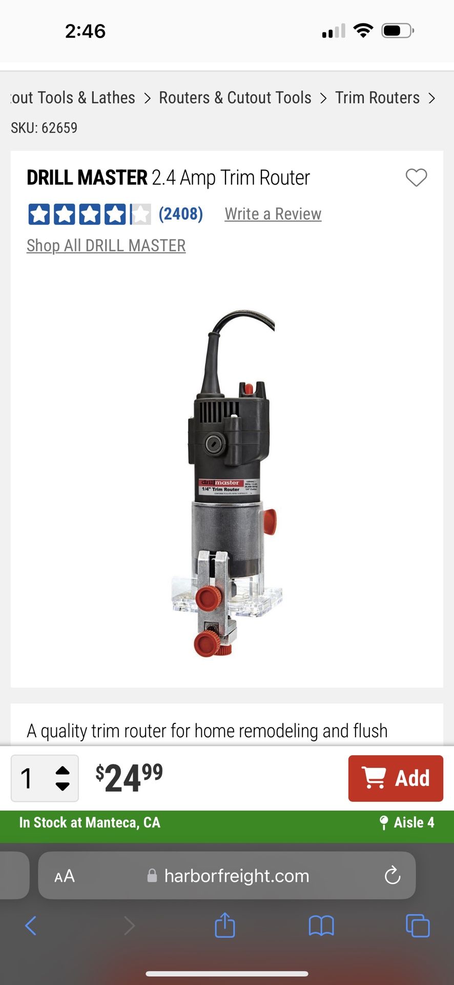 Drill Master Router