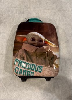New Star Wars Grogu The Mandalorian Collapsible Roller Travel Suitcase