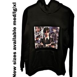 New Wednesday, Addams Hoodie Also Have Larger Sizes Sizes Availability On Picture Also Have Plus Size