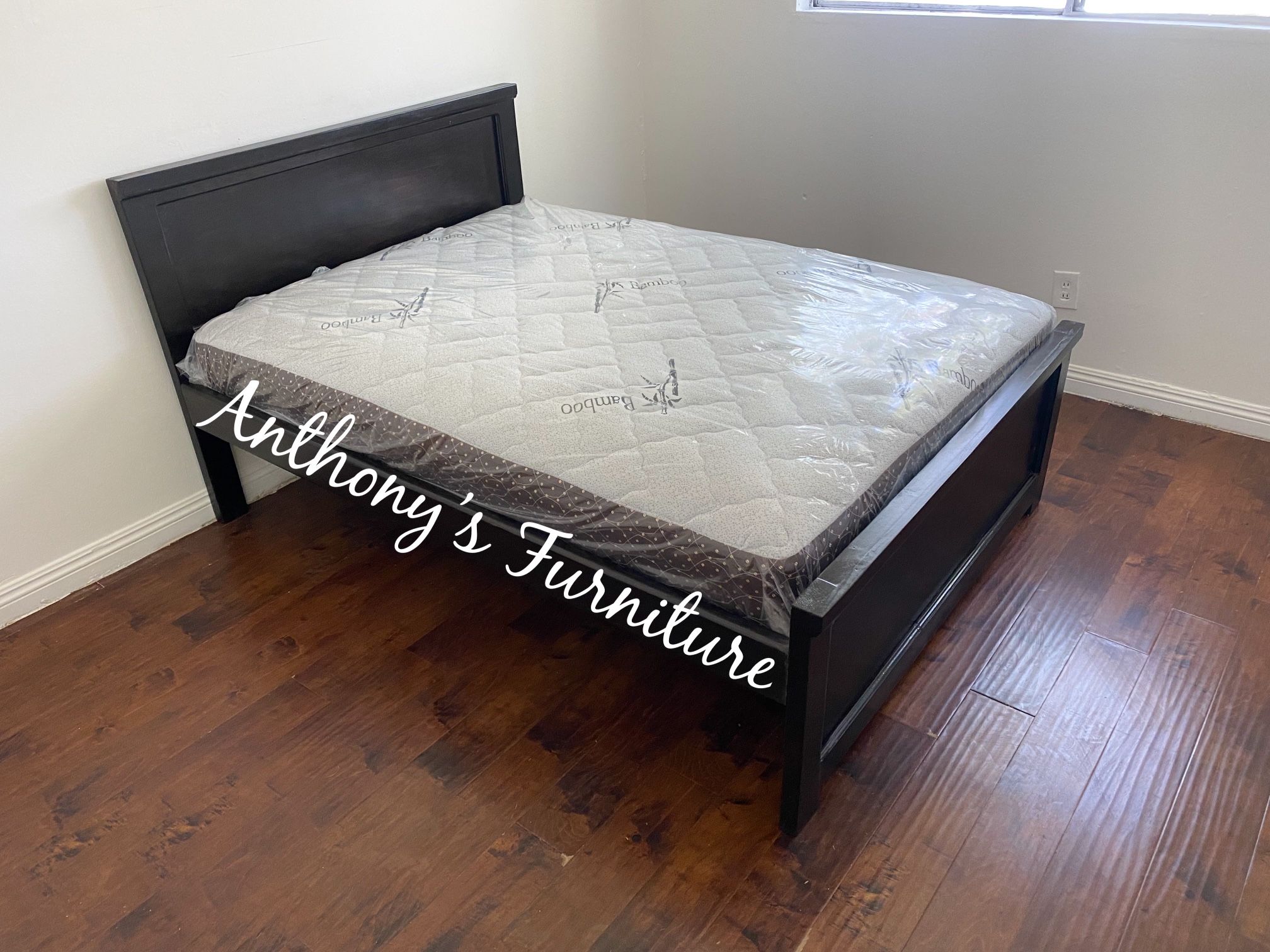 Full Bed & Bamboo Mattress 