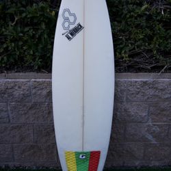 6’4” Surfboard Channel Islands Al Merrick Quadfin w Fins/Leash 