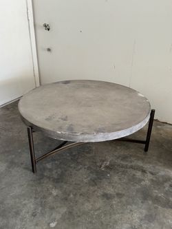 Round Concrete Coffee Table