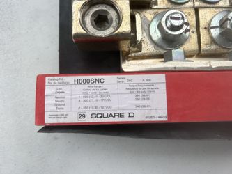 H600SNC NEUTRAL ASSY INSULATED GRNDABLE CU-ONLY