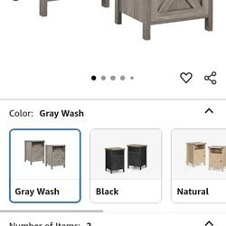 FARMHOUSE 3 PIECE 2 SIDE TABLES AND 1 TV/ STAND