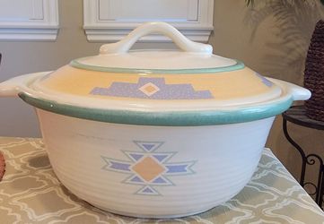 Vintage Treasure Craft Casserole Pottery