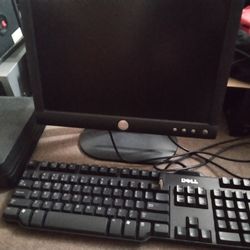 Dell 15" Monitor And Keyboard $20