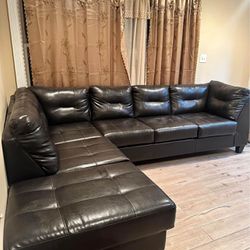 Brown Sectional Leather Couch
