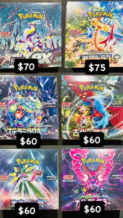Pokémon Japanese Booster Boxes New 