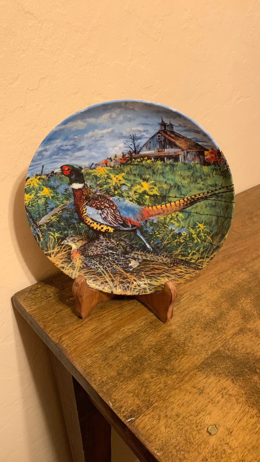Vintage Limited Edition Collector Plate, by Wayne Anderson. Mint