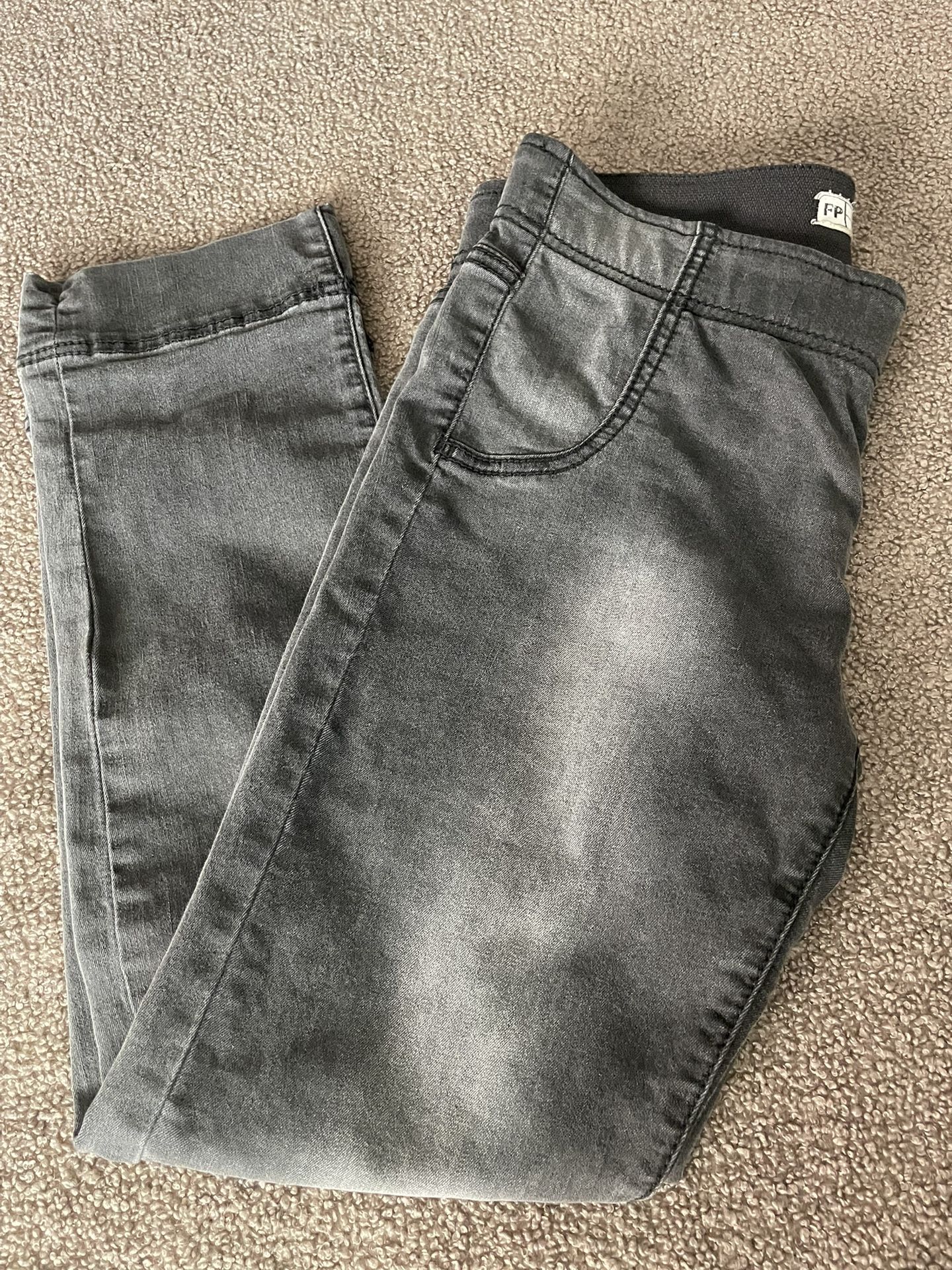 Free People Women’s Size W28 Straight Leg Jeans Charcoal Grey