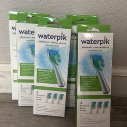 6 boxes of brand new waterpik sensonic brush heads