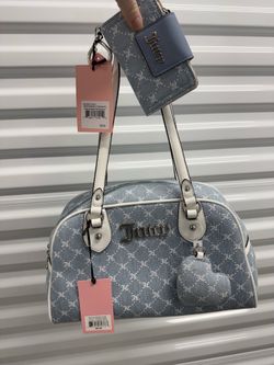 Blue Sparkly Juicy Couture Purse & Wallet