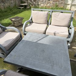 Stylish Outdoor Patio Set with Chairs - Must Sell Fast!