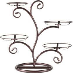 GuangYang Multi-Tier Thicker Metal Sturdier Stand Display Plate Rack - Tree Tiered Cake