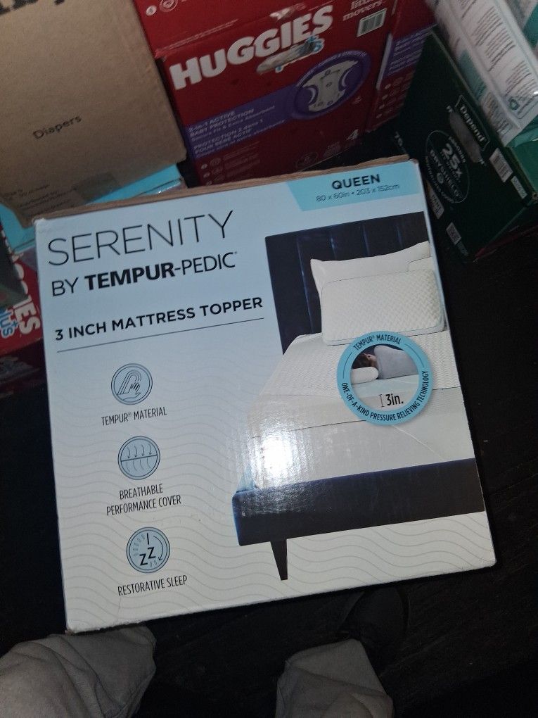 Serenity By Tumpur-pedic Queen 3in Topper