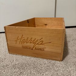 Harry’s Farmers Market Wooden Crate