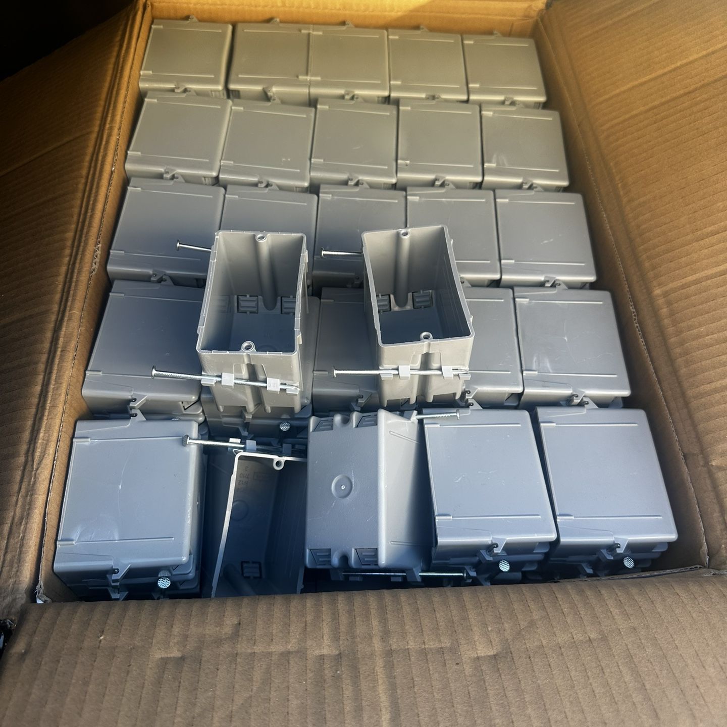 New Construction Electrical Gang Box