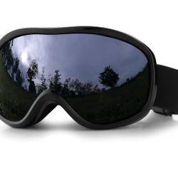 SPOSUNE Ski Goggles Over Glasses with Dual lens, Anti-fog Anti-UV Snow Goggle for Men Women Youth Skiing Snowmobile